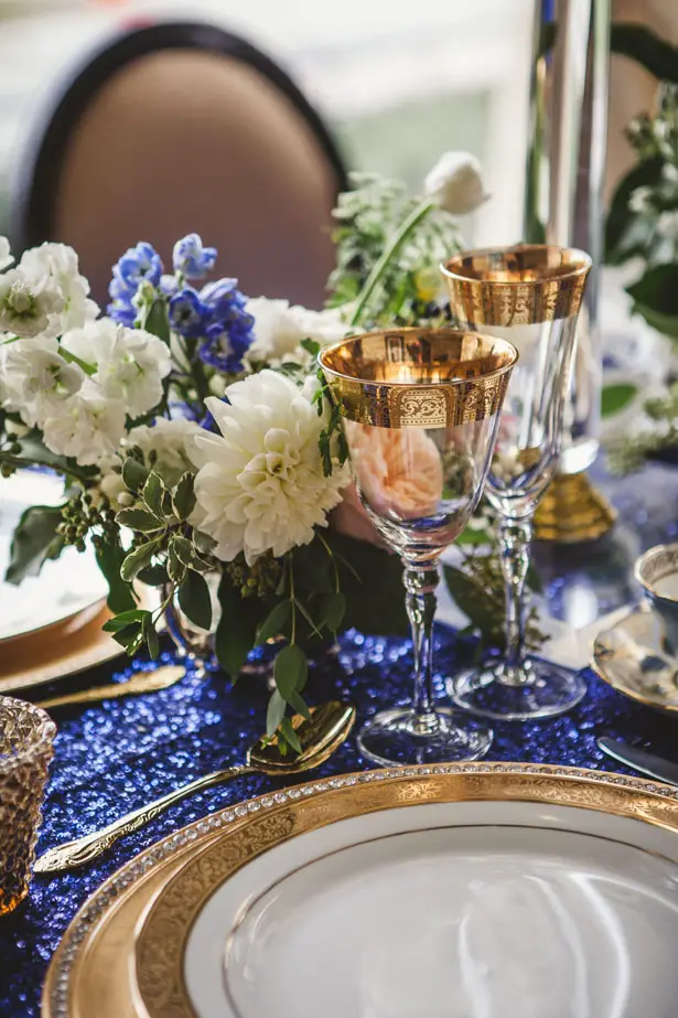 Royal Blue and Gold Wedding Ideas Belle The Magazine