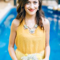 Mustard bridesmaid dress - Sowing Clover Photography