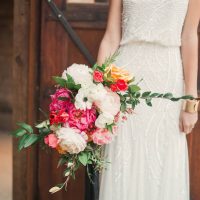 Peonies and Chalkboard Wedding Inspiration with a Hint of Glamour