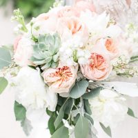 A Stylish Peach Wedding That Will (Literally) Take Your Breath Away