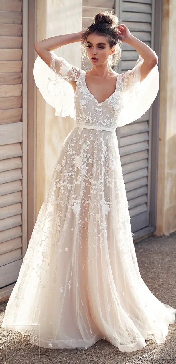 20 Vintage Wedding Dresses with Bohemian Flair - Belle The Magazine