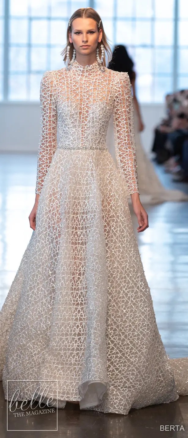 NYBFW Wedding Dresses by BERTA Bridal Couture Collection Spring 2020 Belle The Magazine