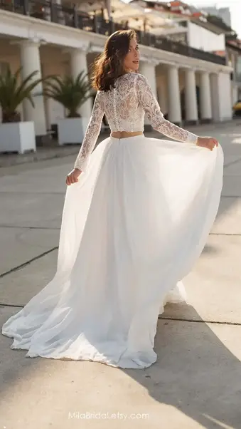 For the Effortless Romantic Simple Wedding Dresses by Mila Bridal