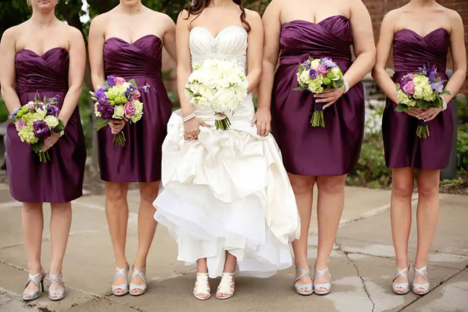 plum bridesmaid shoes