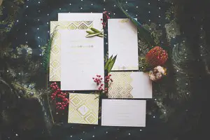 Bohemian romance wedding inspiration invitation - Cassandra Farley Photography