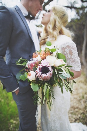 Bohemian wedding bouquet - Cassandra Farley Photography