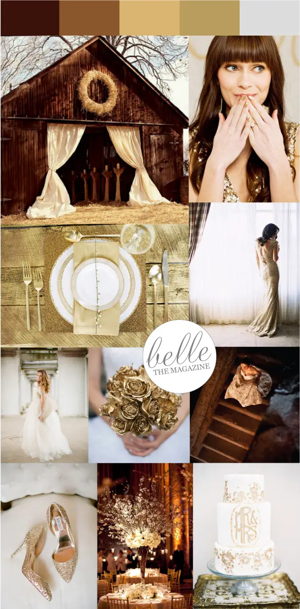 Rustic Glamour Wedding Colors