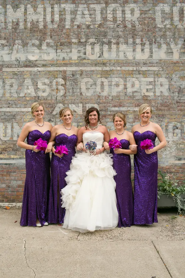 Purple Glitter Bridesmaid Dresses ...
