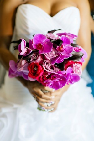 Purple Wedding Bouquet - Photographer: Castaldo Studios