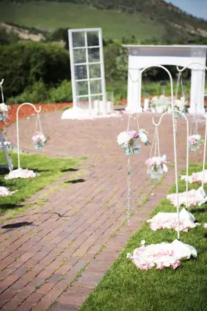 Outdoor wedding ceremony decor - Two One Photography