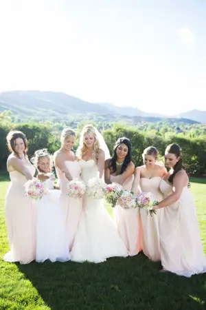 Blush Bridesmaid Dresses - Two One Photography