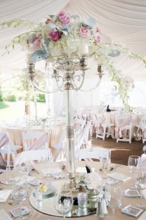 Tall wedding centerpiece - Two One Photography