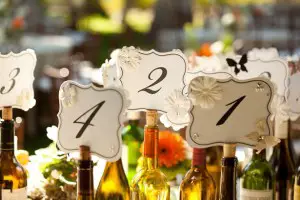 Wedding table numbers - Andy Rodriguez Photography