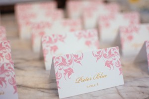 Wedding escort cards - Will Pursell Photography