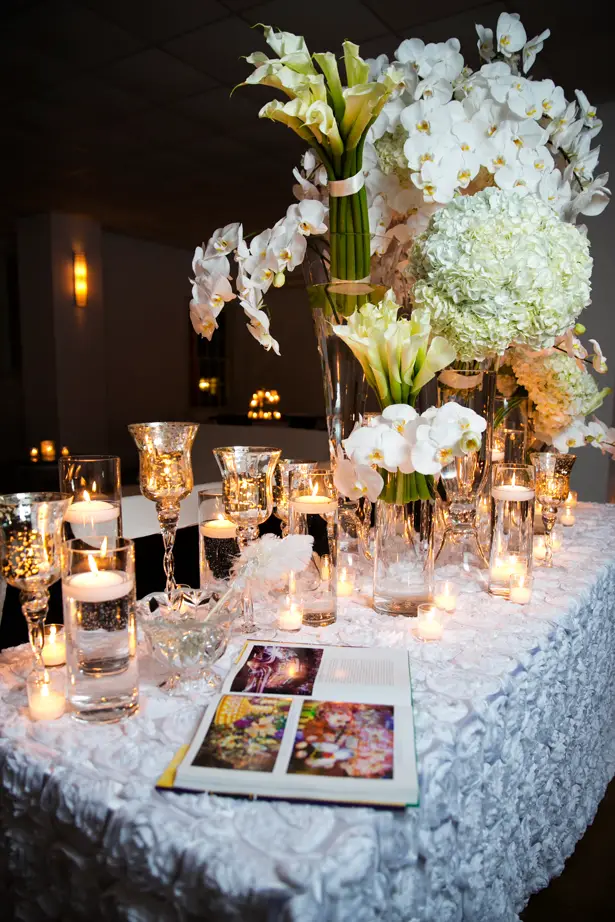 Luxury white wedding flowers