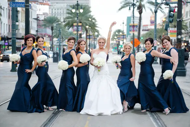 Navy blue bridesmaid dresses