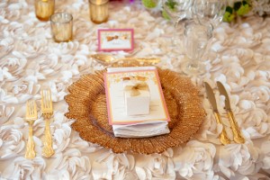 Gold wedding place setting - Will Pursell Photography