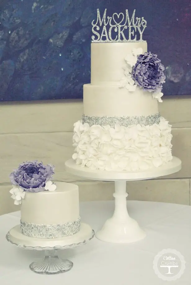 Metallic Wedding Cake