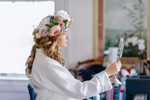 Bride on Floral Crown - Pasha Belman Photography