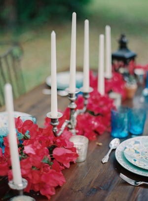 Mexican Inspired Wedding Centerpiece - Melanie Gabrielle Photography