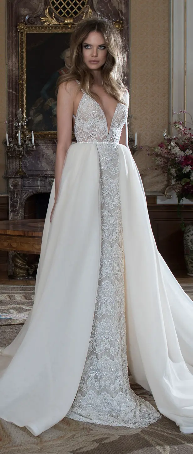 wedding dress with detachable skirt