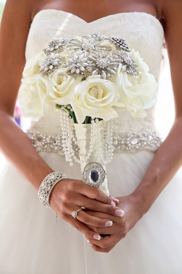 White Wedding Bouquet ~ Trevor Booth Photography