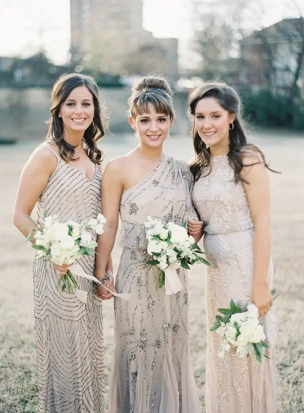 sparkly bridesmaids dresses