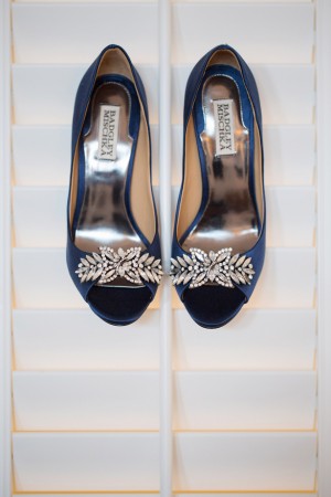 Blue wedding shoes - Nicole Lopez Photography