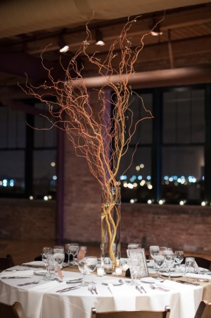 Branches Wedding Centerpiece - Ben Elsass Photography
