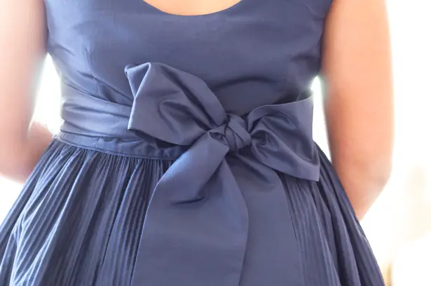 Flower Girl Navy Blue Dress