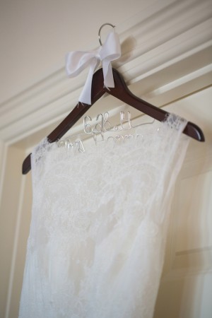 Custom wedding hanger - Nicole Lopez Photography