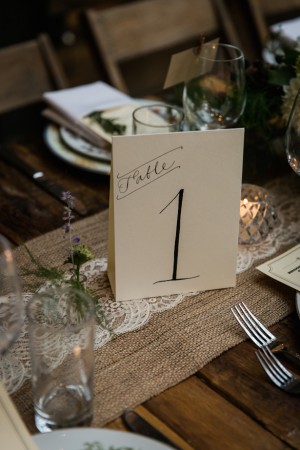 Table Number - Kelly Williams Photography
