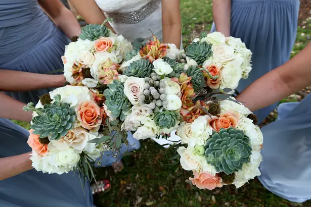 Wedding Bouquets with Succulents