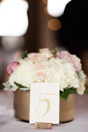 Wedding table number - Dan and Melissa Photography