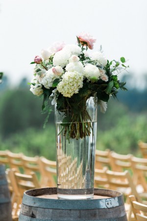 Wedding Ceremony Flowers - Dan and Melissa Photography