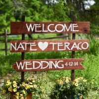 Wooden Wedding Sign