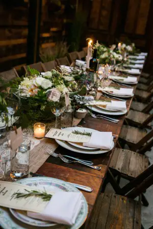 Long Wedding Table - Kelly Williams Photography