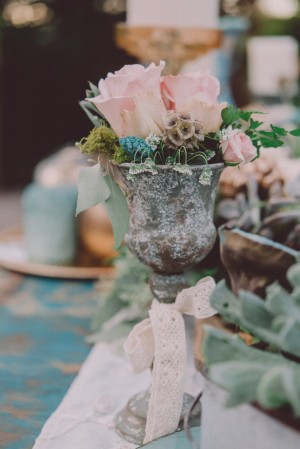 Blue Dessert Wedding Inspiration - Cristina Navarro Photography, Fiori The Flower Studio #BTMVendor