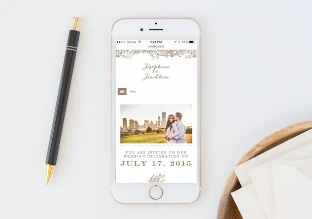 New Wedding Websites by Minted + $500 Giveaway