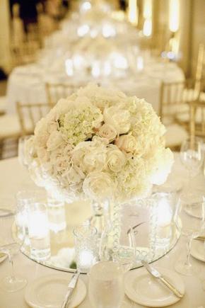 Mirror Wedding Centerpiece Idea