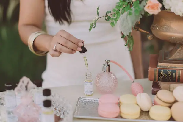 Perfume Bar Idea for Bridal Shower - Cristina Navarro Photography, Fiori The Flower Studio #BTMVendor