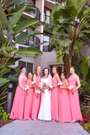 Coral Bridesmaid Dresses - Stephanie Rose Events and Heather Elise Photography