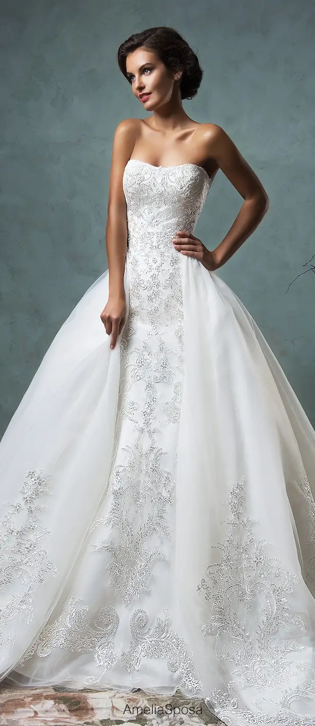 Bridal Trends: Wedding Dresses with Detachable Skirts - Belle The Magazine