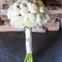 White Wedding Bouquet - Captured by Solie Designs