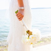 White Wedding Bouquet - Captured by Solie Designs