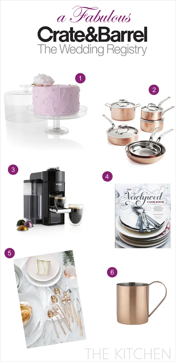 Crate and Barrel wedding registry