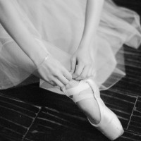 Ballet wedding shoes - Melanie Gabrielle Photography