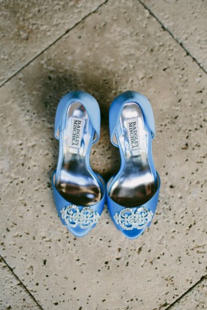 Blue wedding shoes - Bluespark Photography