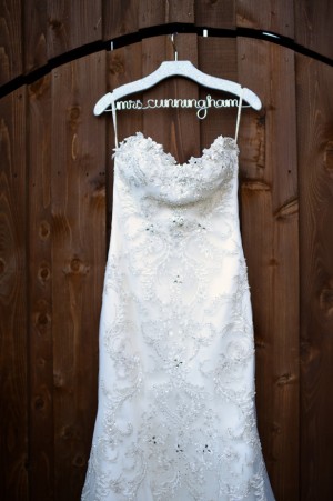 Custom wedding hanger - Fairy Tale Photography
