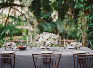 Garden wedding table setup - Melanie Gabrielle Photography